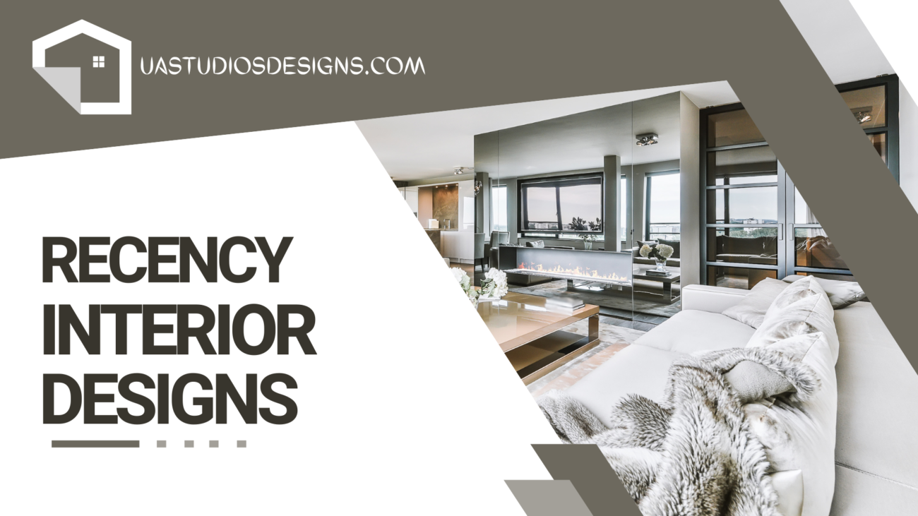 recency an interior designing company name on image is displayed and USSTUDIOS best interior design company in Islamabad logo is placed on the top left corner and a beautiful image of modern interior is displayed 